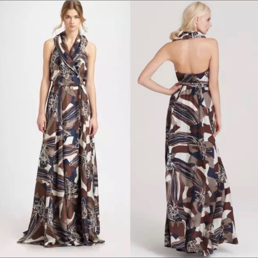 Rachel Zoe Sasha printed silk maxi dress
